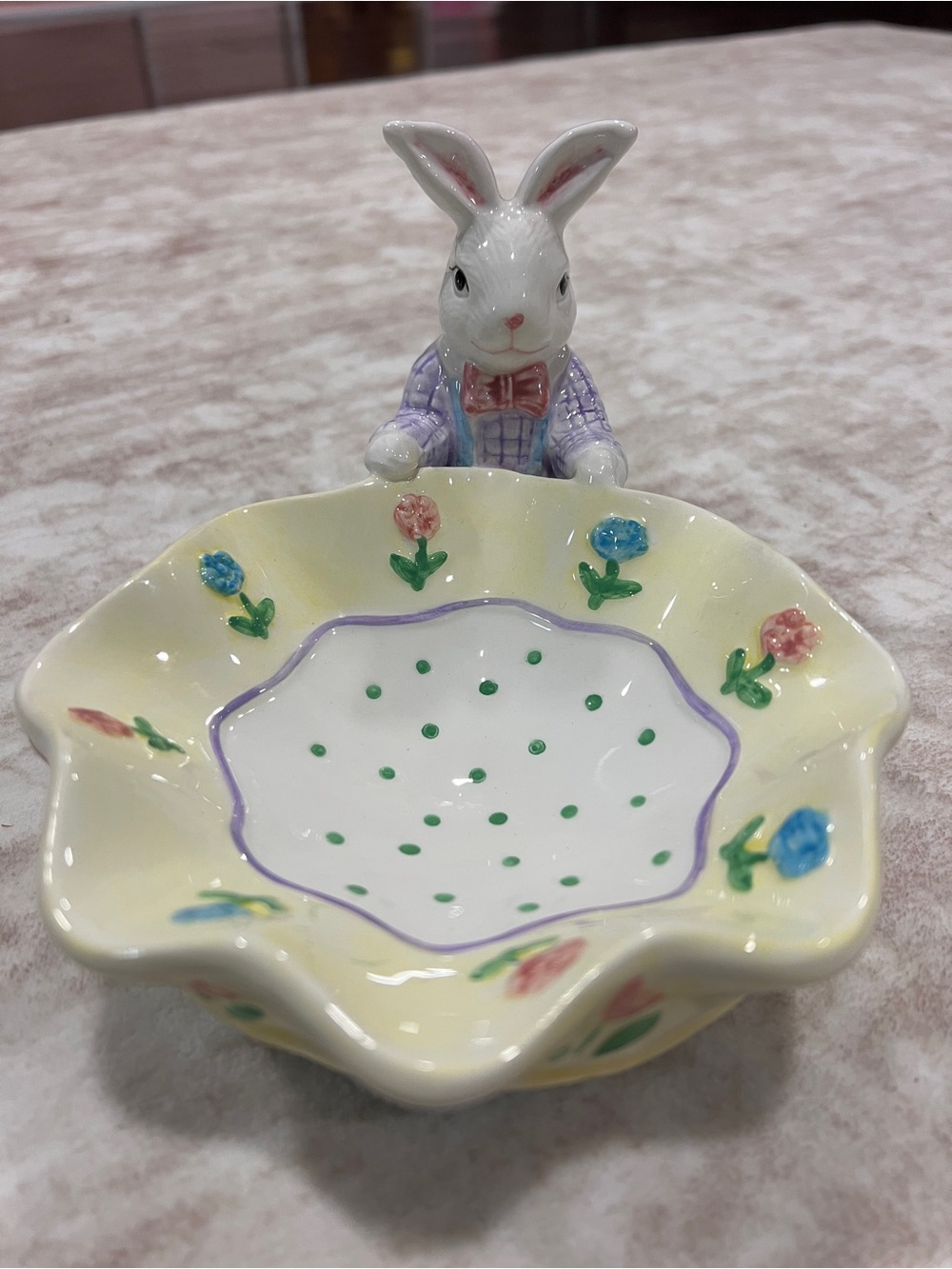 Vintage Mervyn’s Easter Parade Candy Dish Trinket - Picture 5 of 6